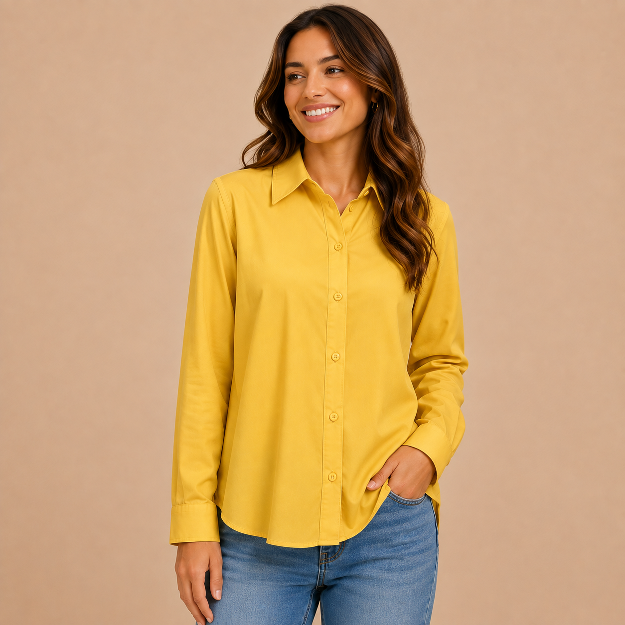 Alena | Damen Stilvolle Langarm Bluse Für Alltag