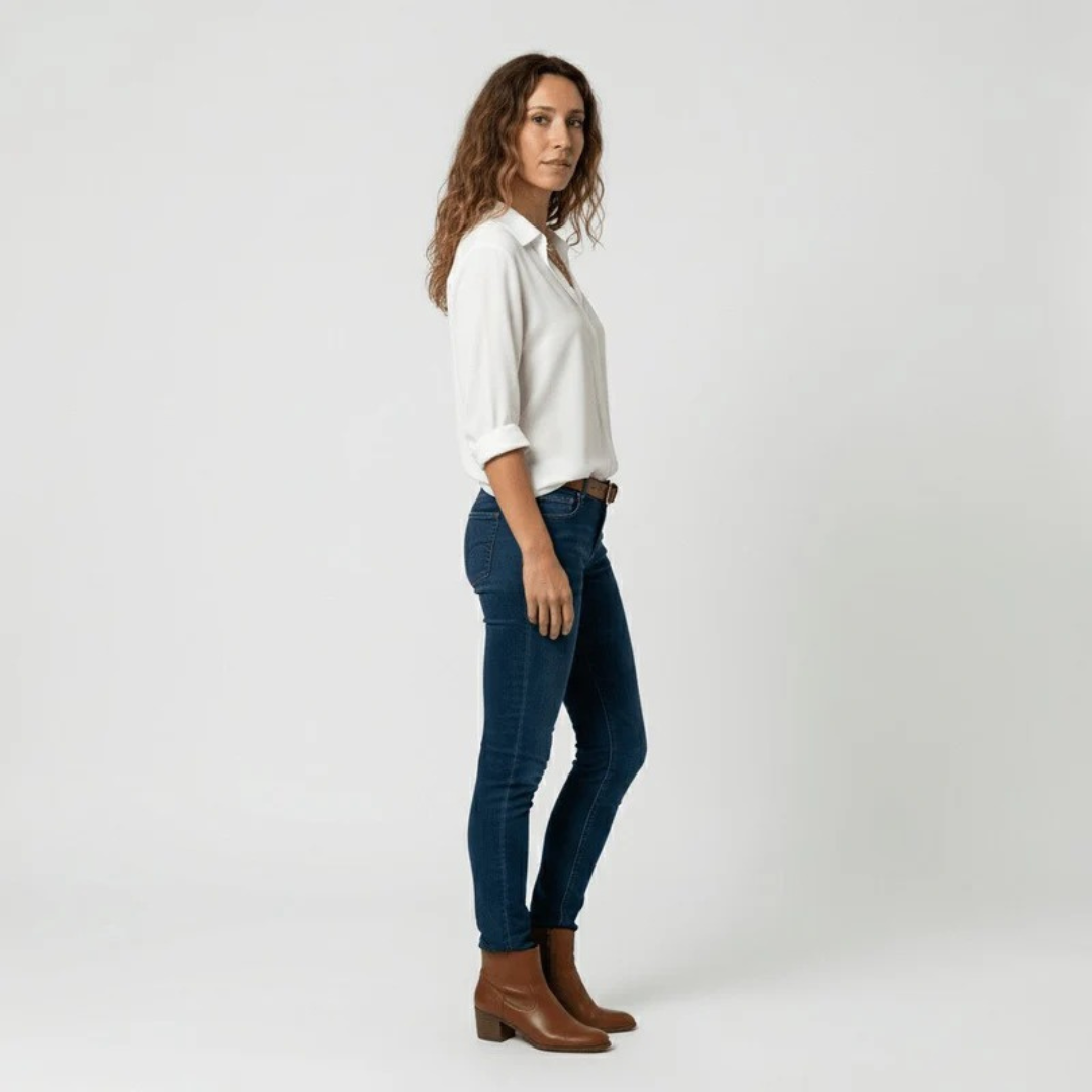 Alena | Damen Stilvolle Langarm Bluse Für Alltag