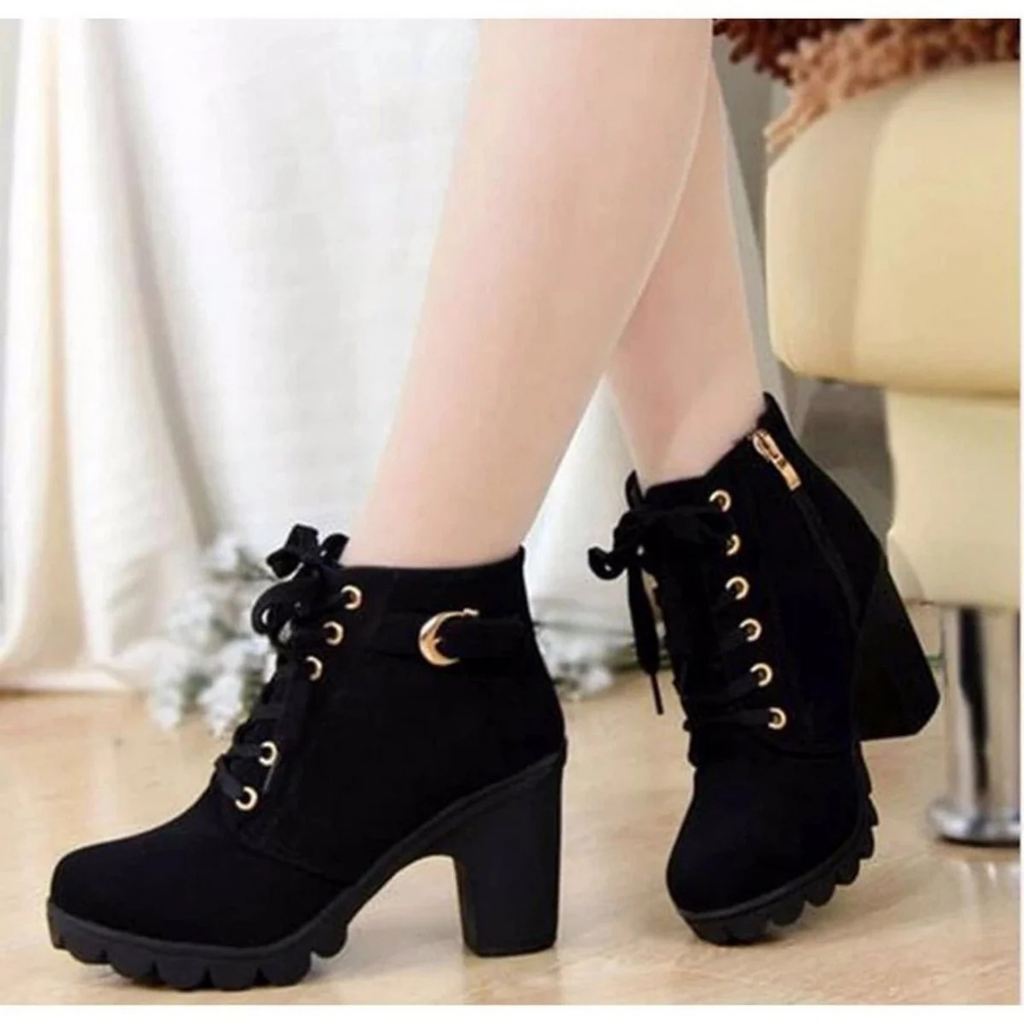 Alessandra | Damen Orthopädische Stiefeletten Mit Reißverschluss Und Absatz Design