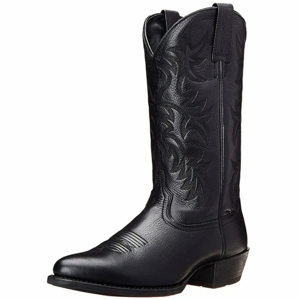 Allegra | Damen Orthopädische Cowboy Stiefel im klassischen Western Stil mit Stickerei