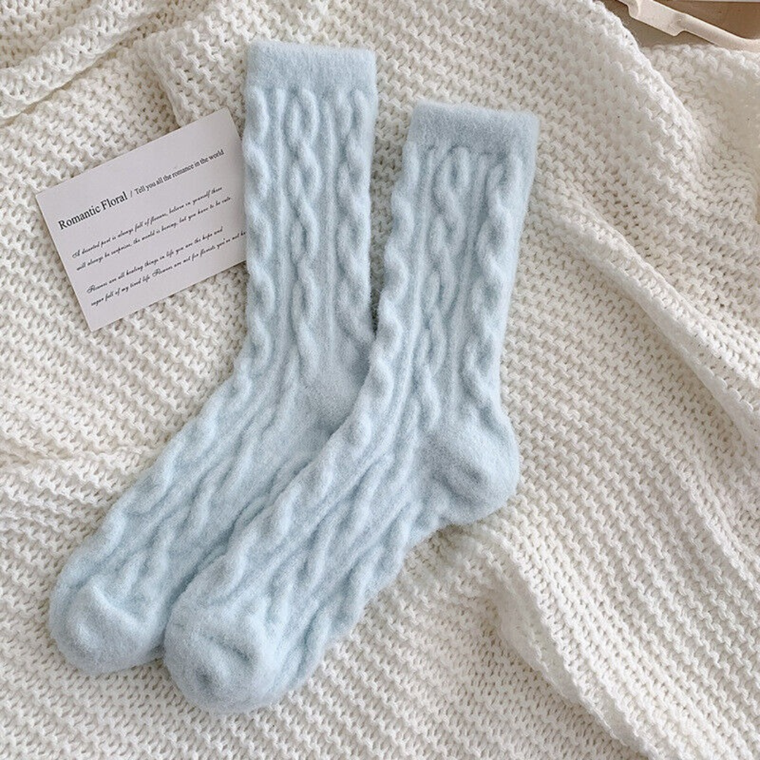 Amalia | Damen Trachtensocken mit Zopf design