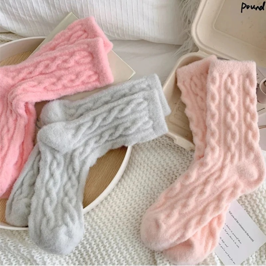 Amalia | Damen Trachtensocken mit Zopf design