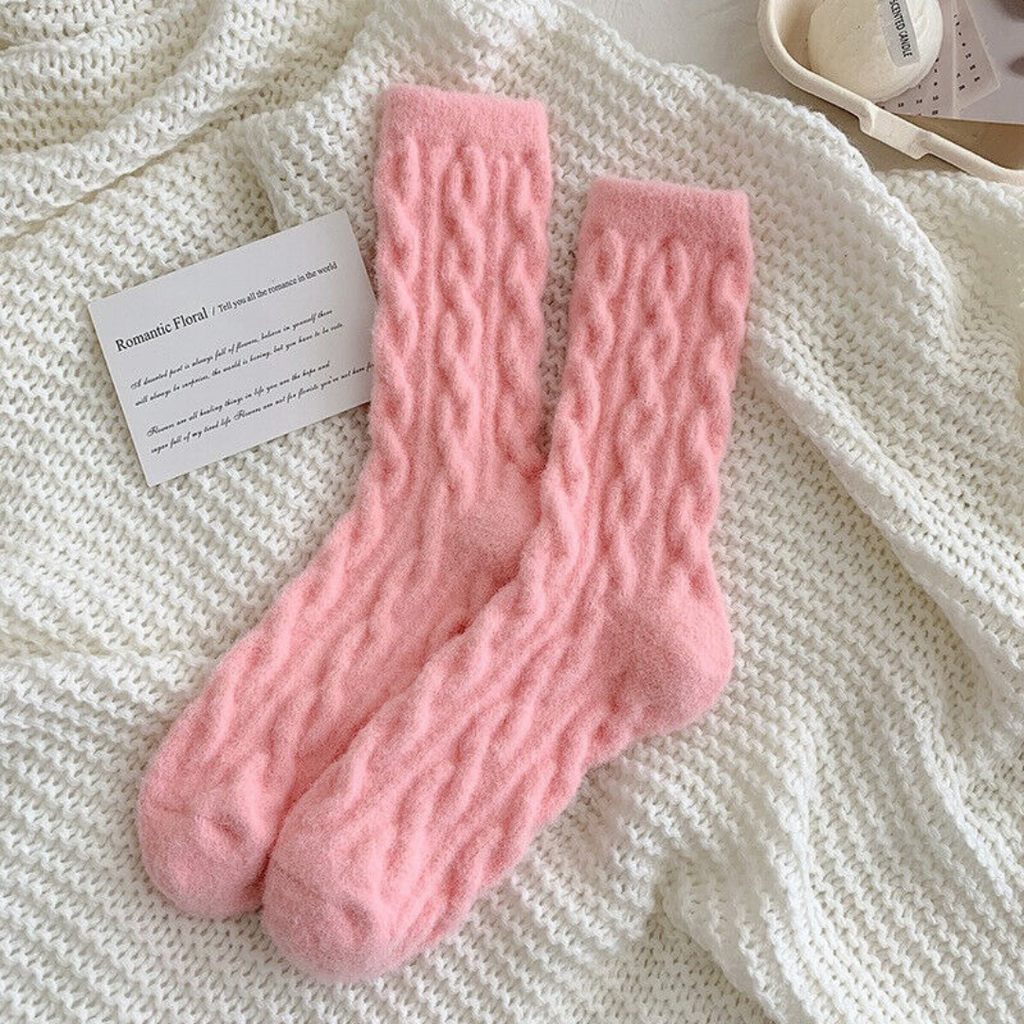 Amalia | Damen Trachtensocken mit Zopf design