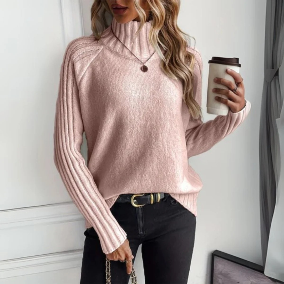 Amalia | Klassischer Damen Rollkragenpullover aus weichem Strick