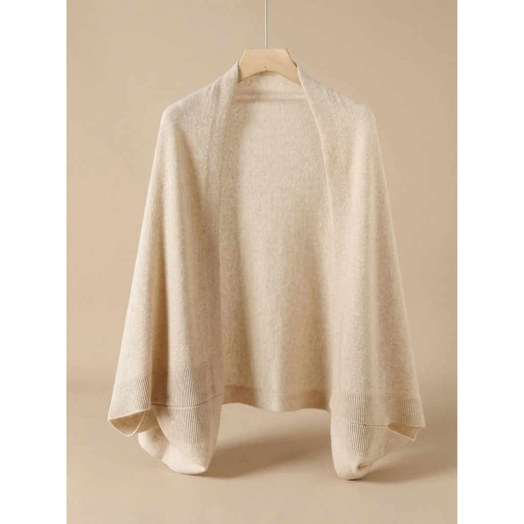 Amara | Damen Strickjacke mit Oversize Schnitt und Poncho Stil