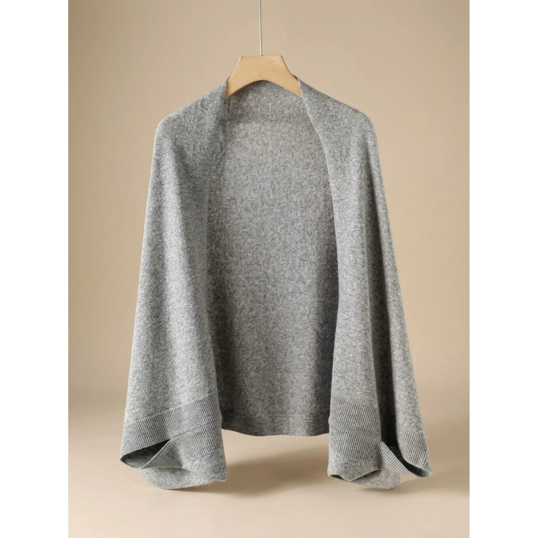 Amara | Damen Strickjacke mit Oversize Schnitt und Poncho Stil