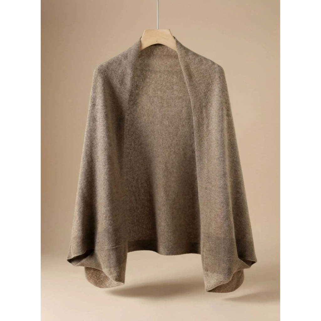 Amara | Damen Strickjacke mit Oversize Schnitt und Poncho Stil