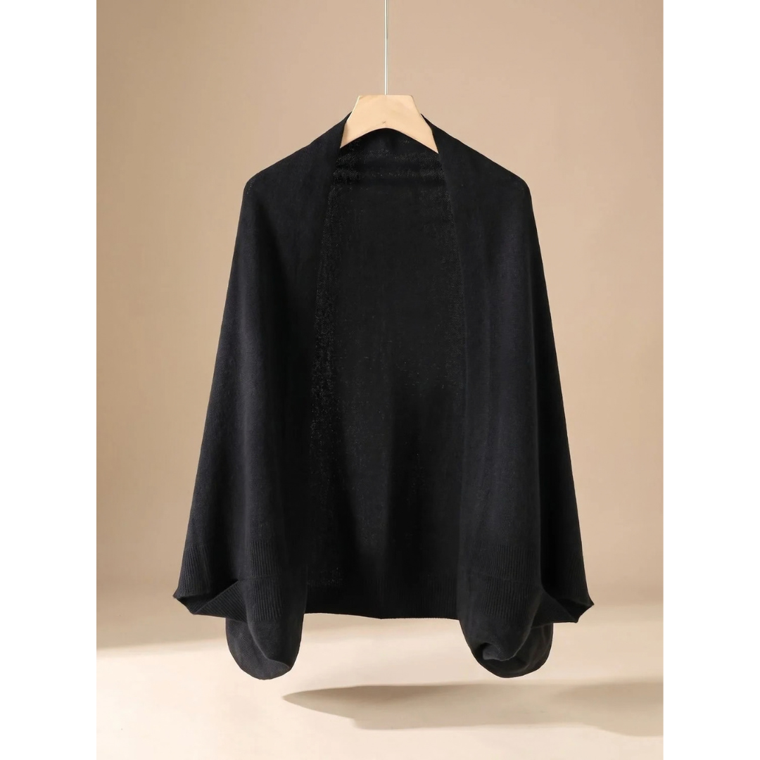 Amara | Damen Strickjacke mit Oversize Schnitt und Poncho Stil