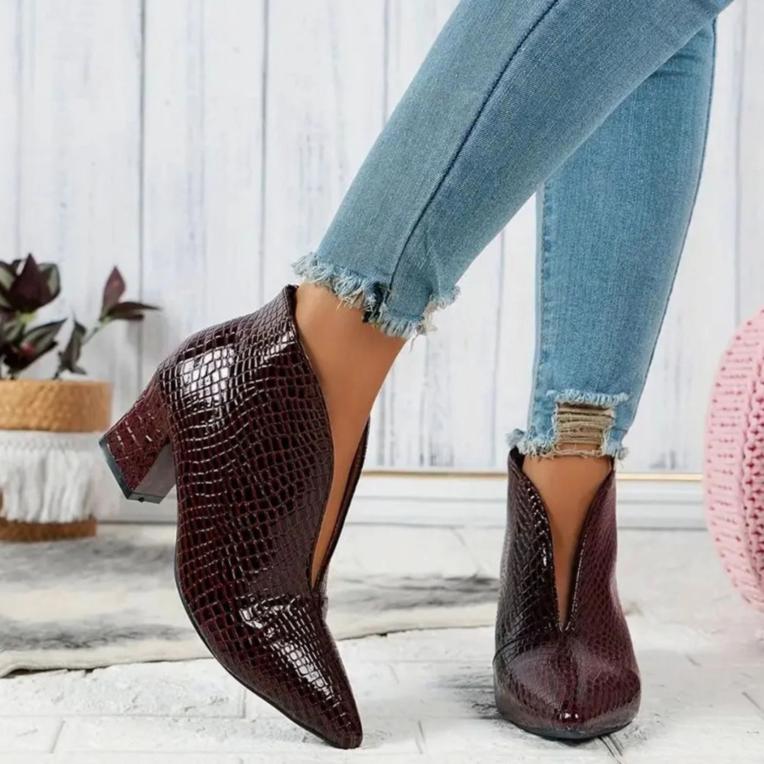 Amaya | Damen Orthopädische Stiefeletten mit Komfort und Absatz
