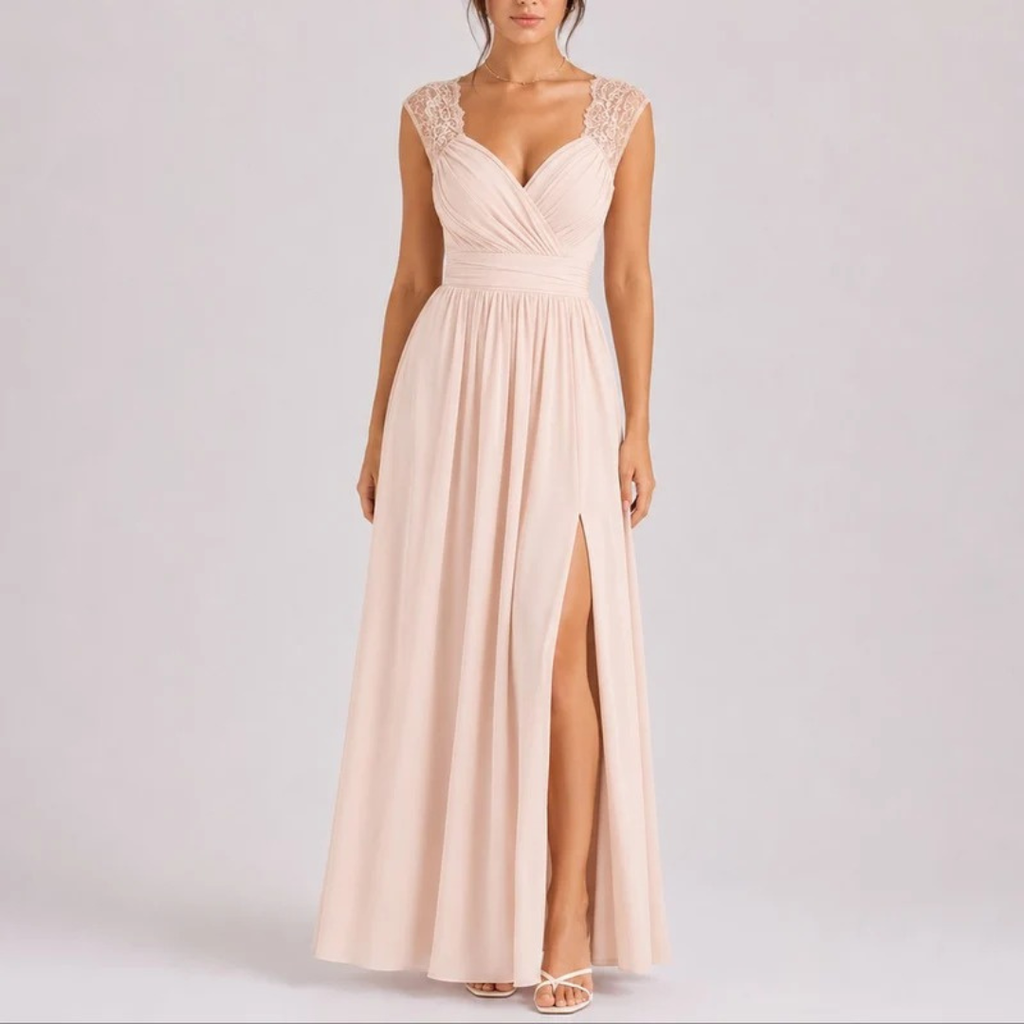 Amelie | Damen Maxi Kleid für Hochzeitsgäste im Herbst
