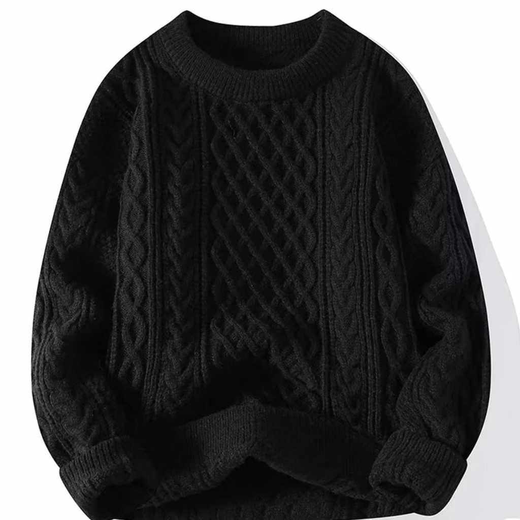 Anastasia | Damen Strickpullover mit Langarm und Kragen