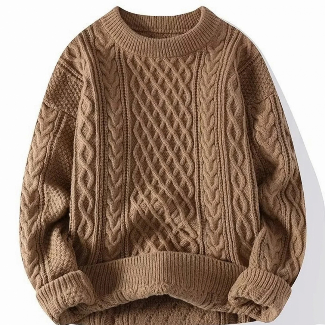 Anastasia | Damen Strickpullover mit Langarm und Kragen