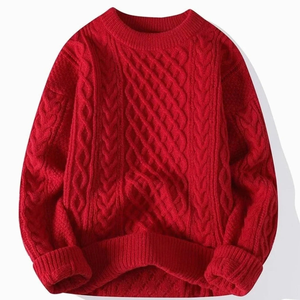 Anastasia | Damen Strickpullover mit Langarm und Kragen