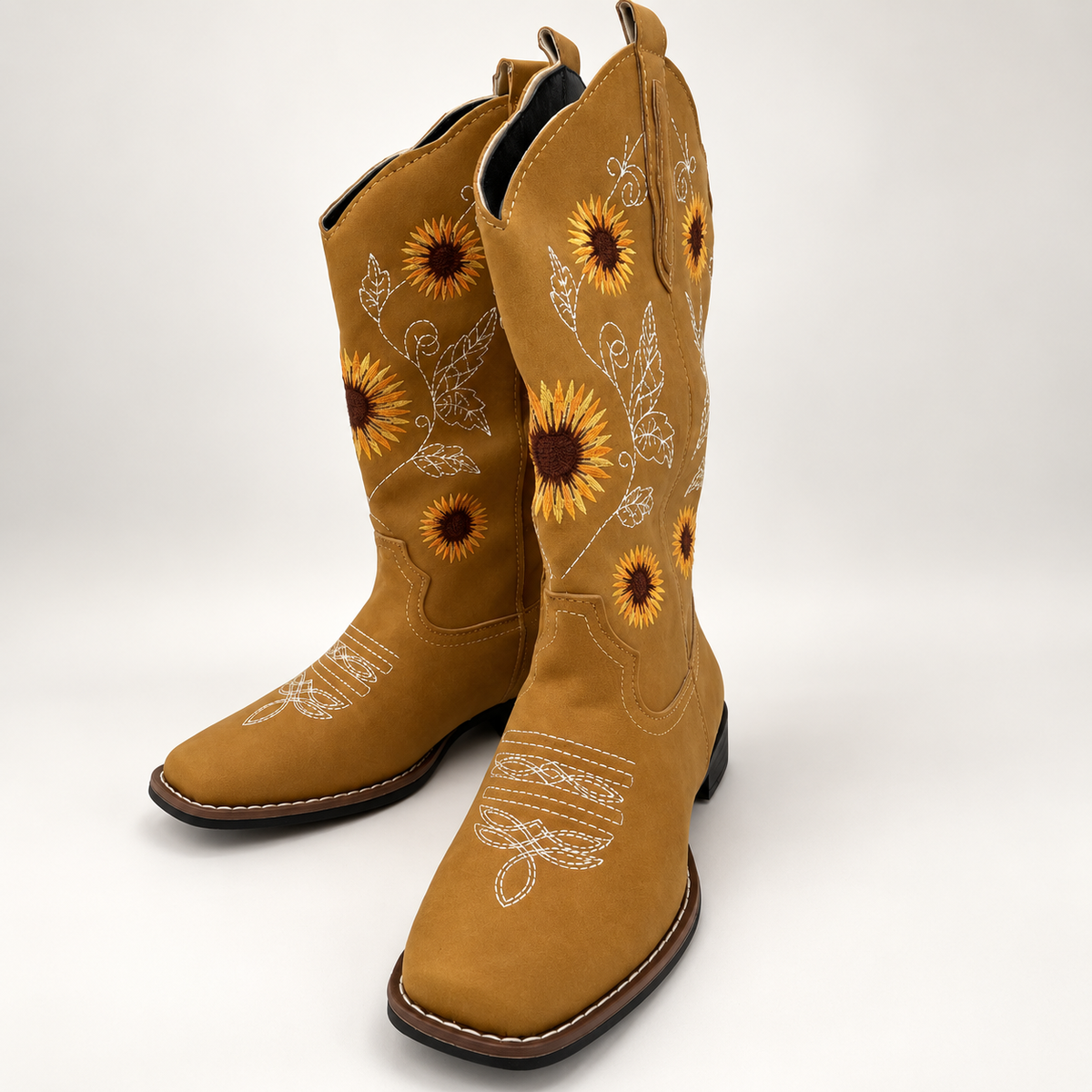 Andrea | Damen Komfort Cowboy Stiefel