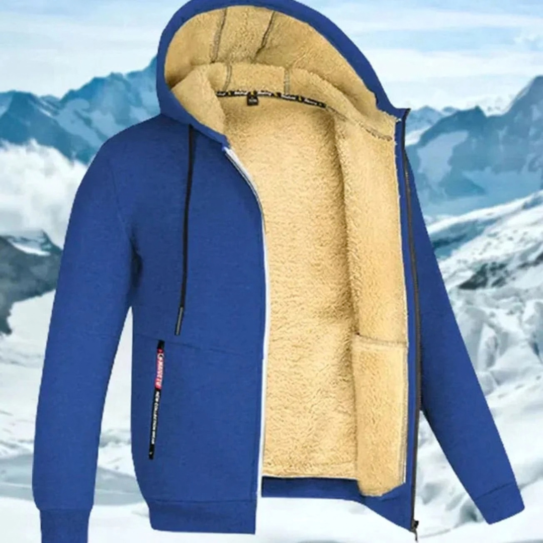 Andreas | Herren Winterjacke mit Fleece Futter und Kapuze