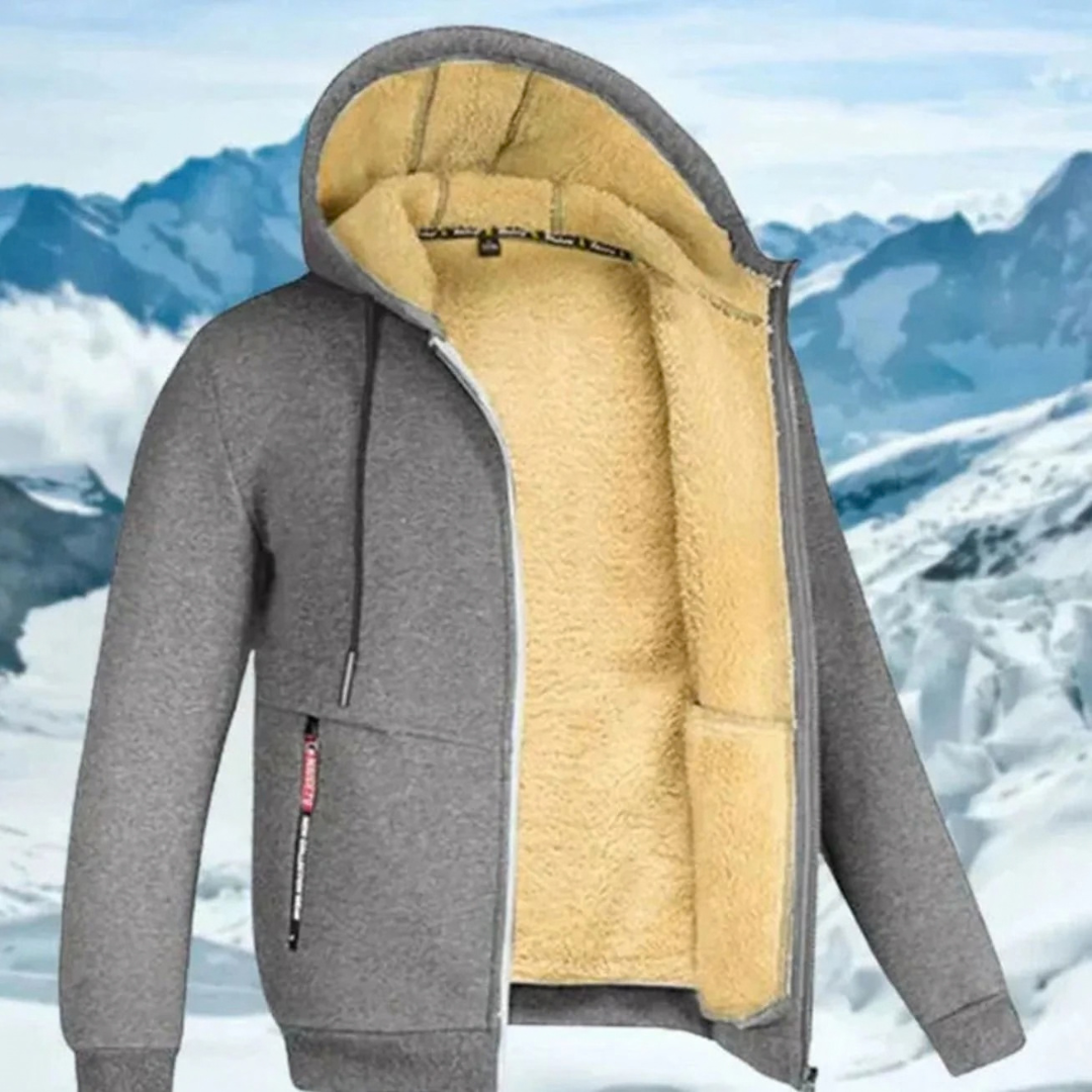 Andreas | Herren Winterjacke mit Fleece Futter und Kapuze
