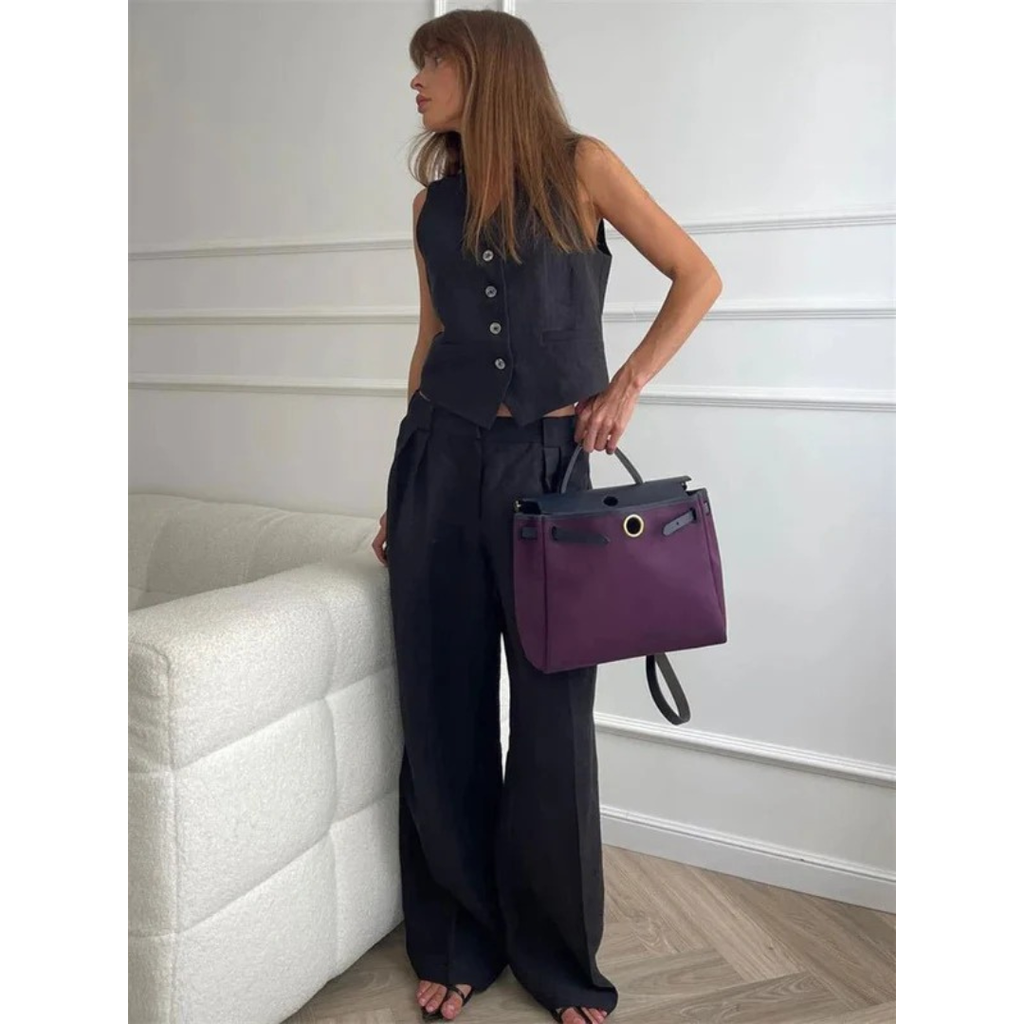 Angelika | Damen Elegante Sommer Zweiteiler Set