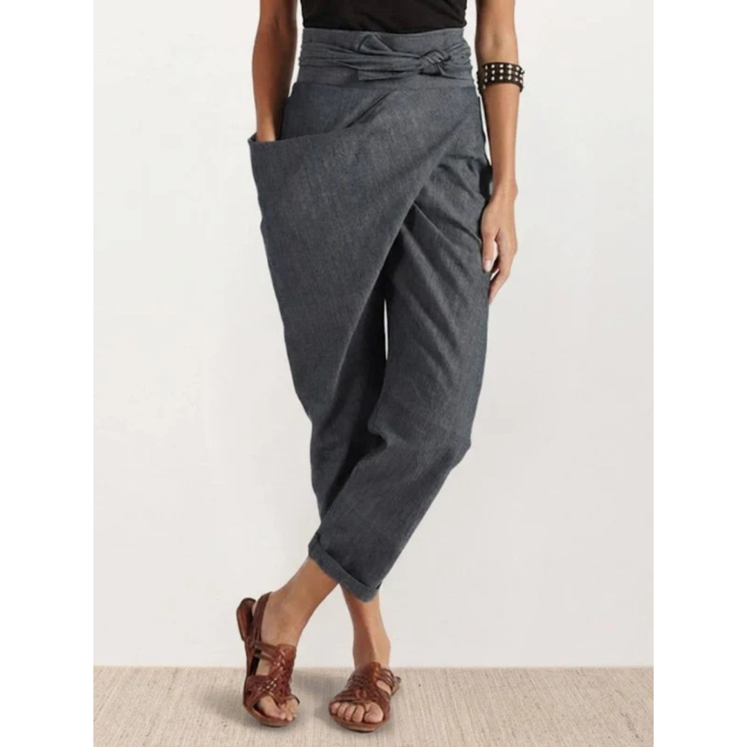 Angelika | Damen Freizeit High Waist Hose