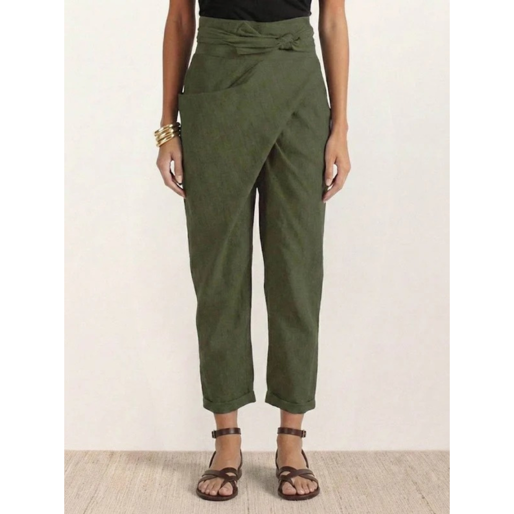 Angelika | Damen Freizeit High Waist Hose
