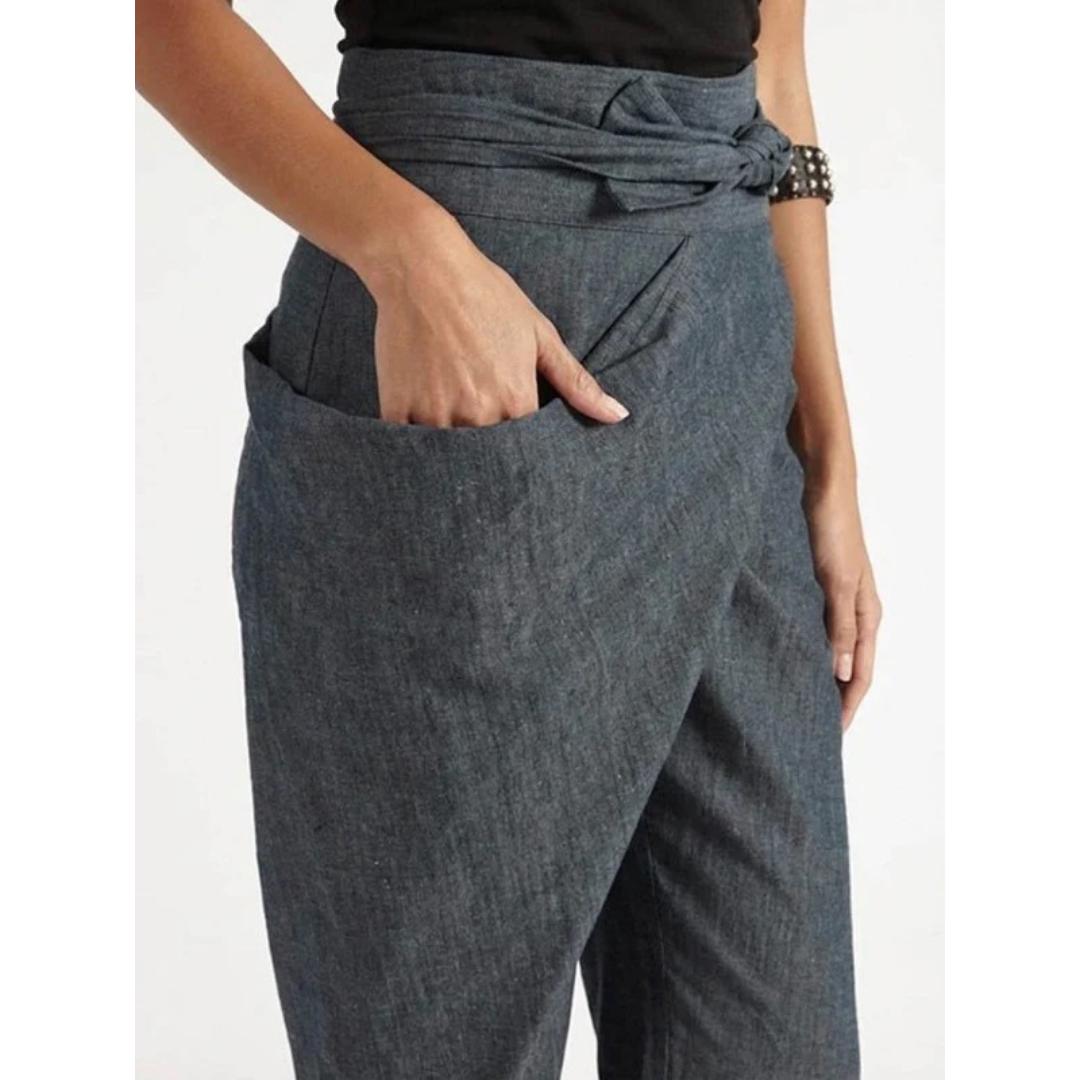 Angelika | Damen Freizeit High Waist Hose