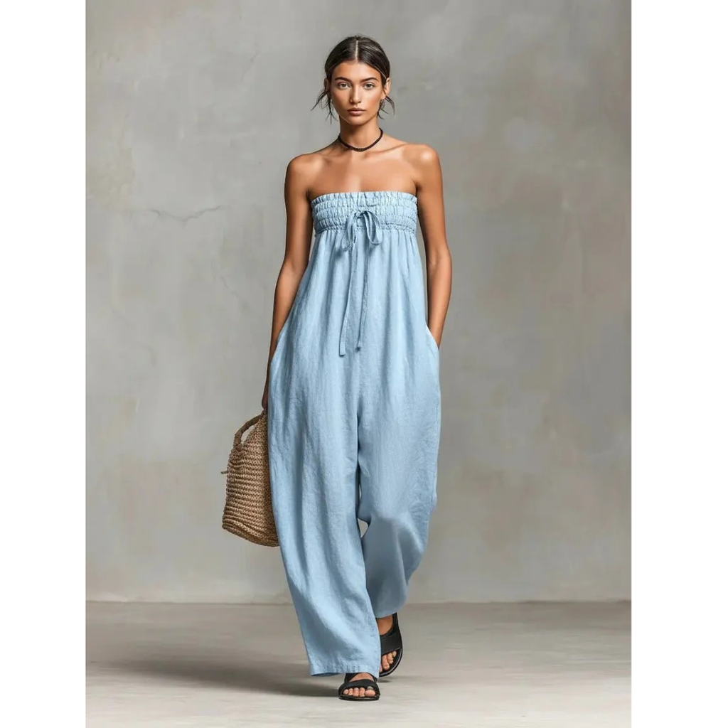 Angelina | Damen Stilvoller Sommer Jumpsuit
