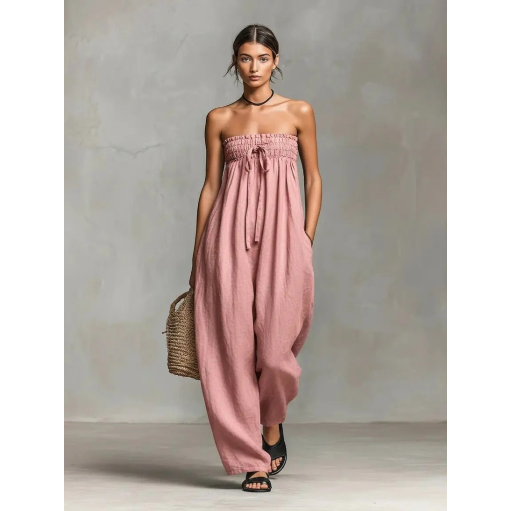 Angelina | Damen Stilvoller Sommer Jumpsuit
