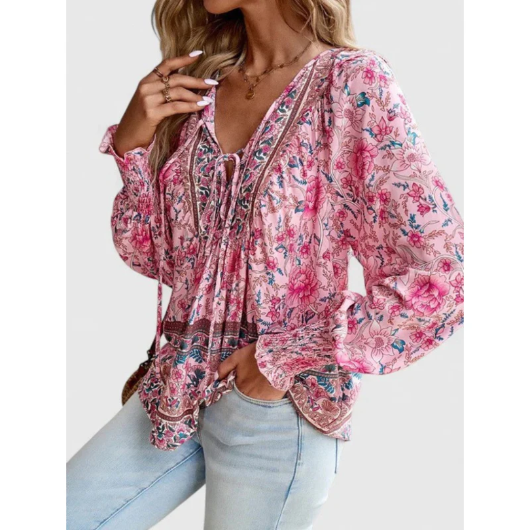 Anita | Damen Feine Bluse Boho