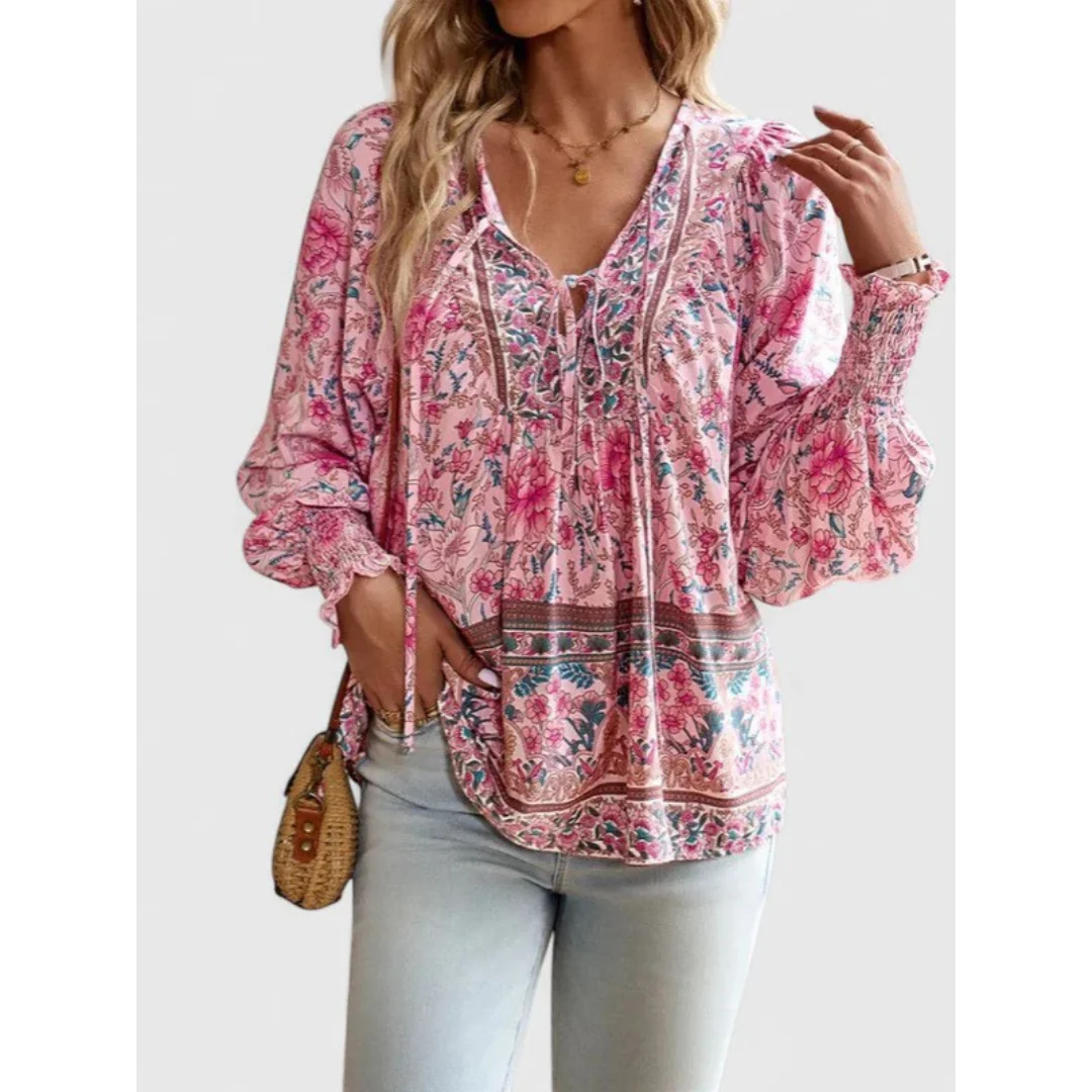 Anita | Damen Feine Bluse Boho