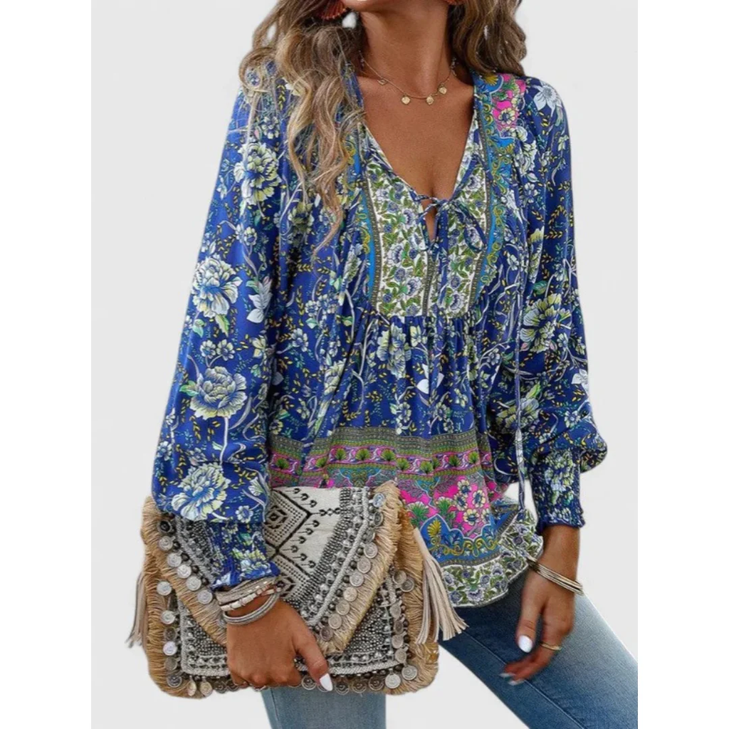 Anita | Damen Feine Bluse Boho
