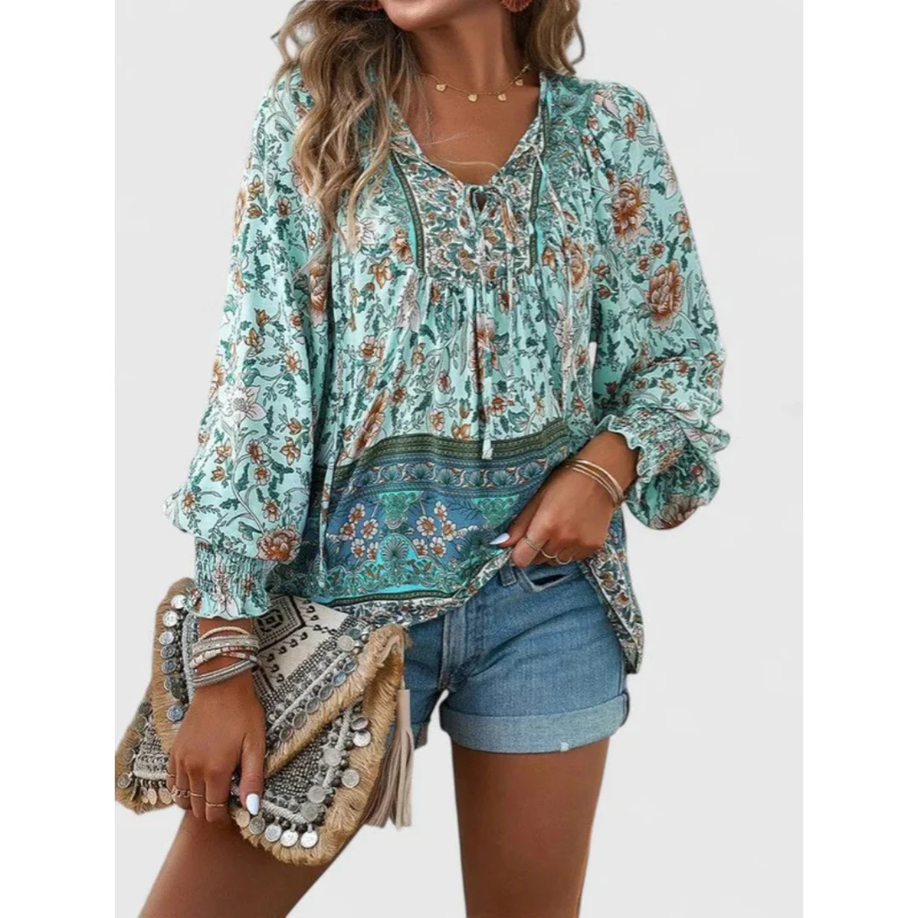 Anita | Damen Feine Bluse Boho