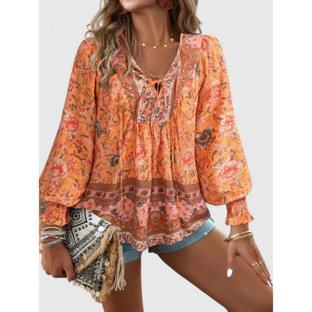 Anita | Damen Feine Bluse Boho