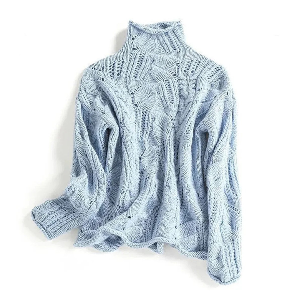Anita | Damen Langarm Strick Rollkragenpullover