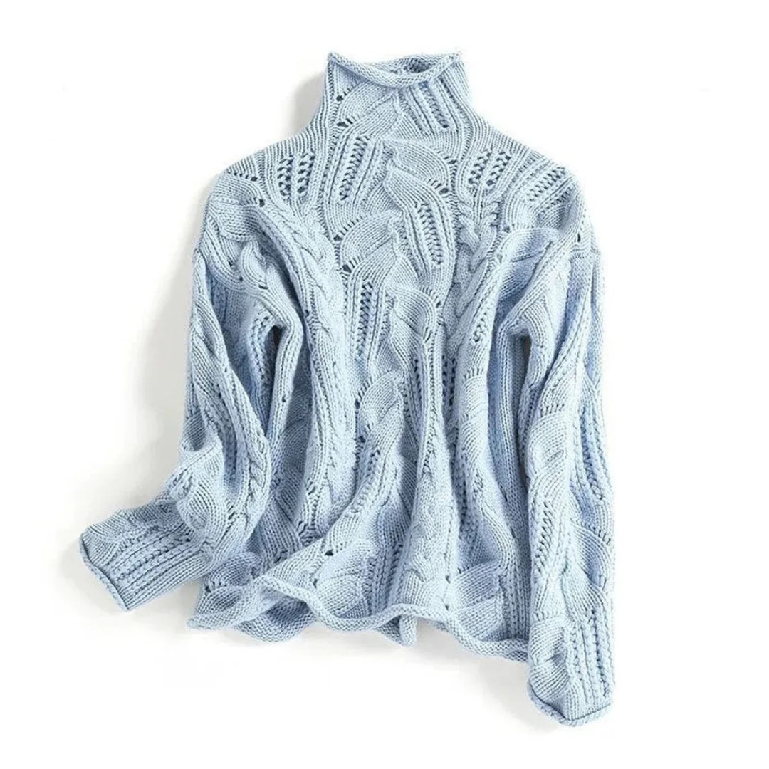 Anita | Damen Langarm Strick Rollkragenpullover