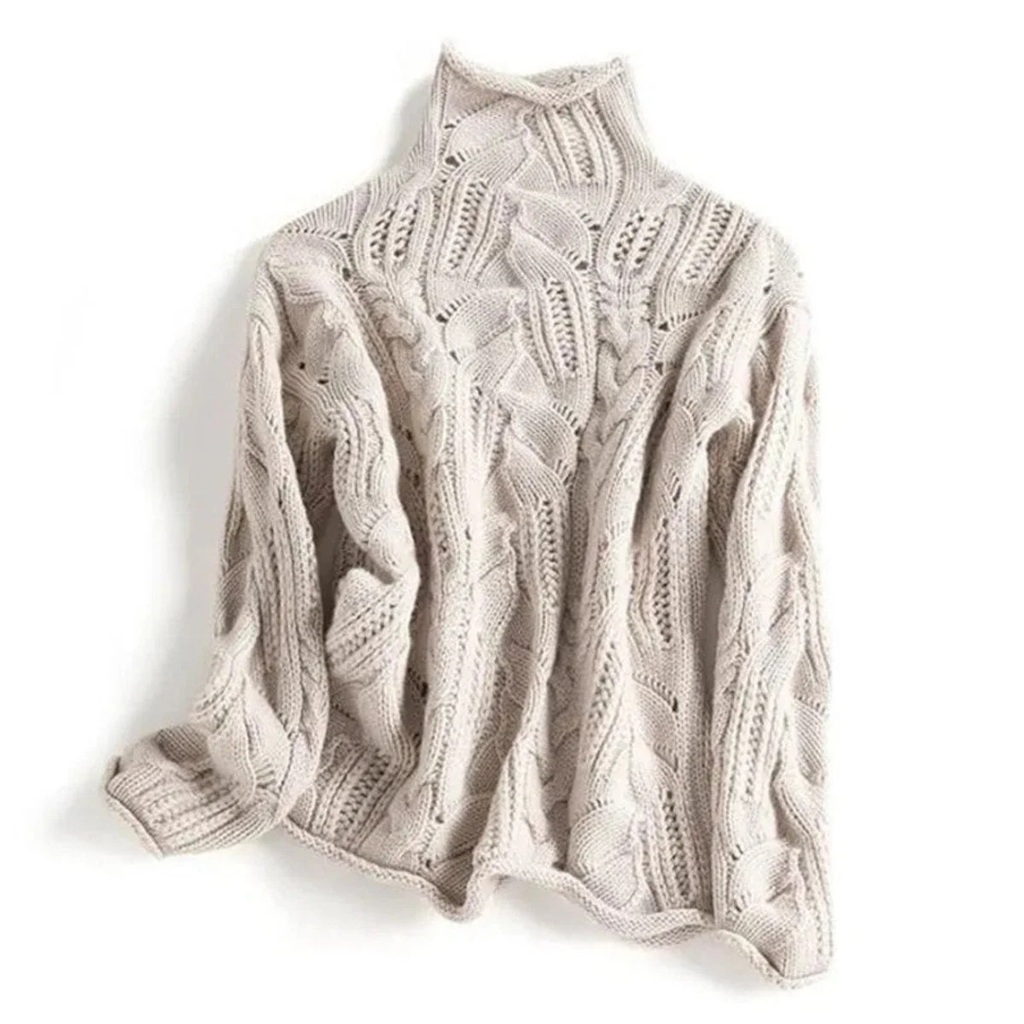Anita | Damen Langarm Strick Rollkragenpullover