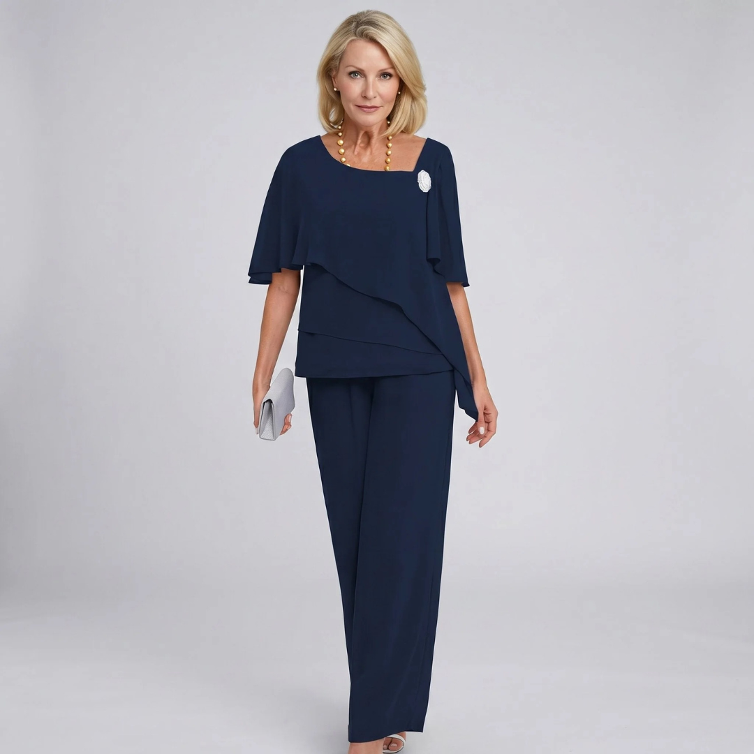 Anna | Damen Komfort Sommer Zweiteiler Set