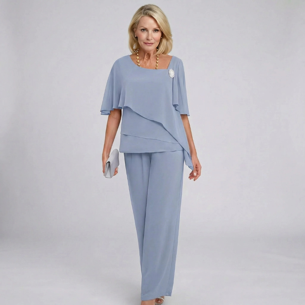 Anna | Damen Komfort Sommer Zweiteiler Set