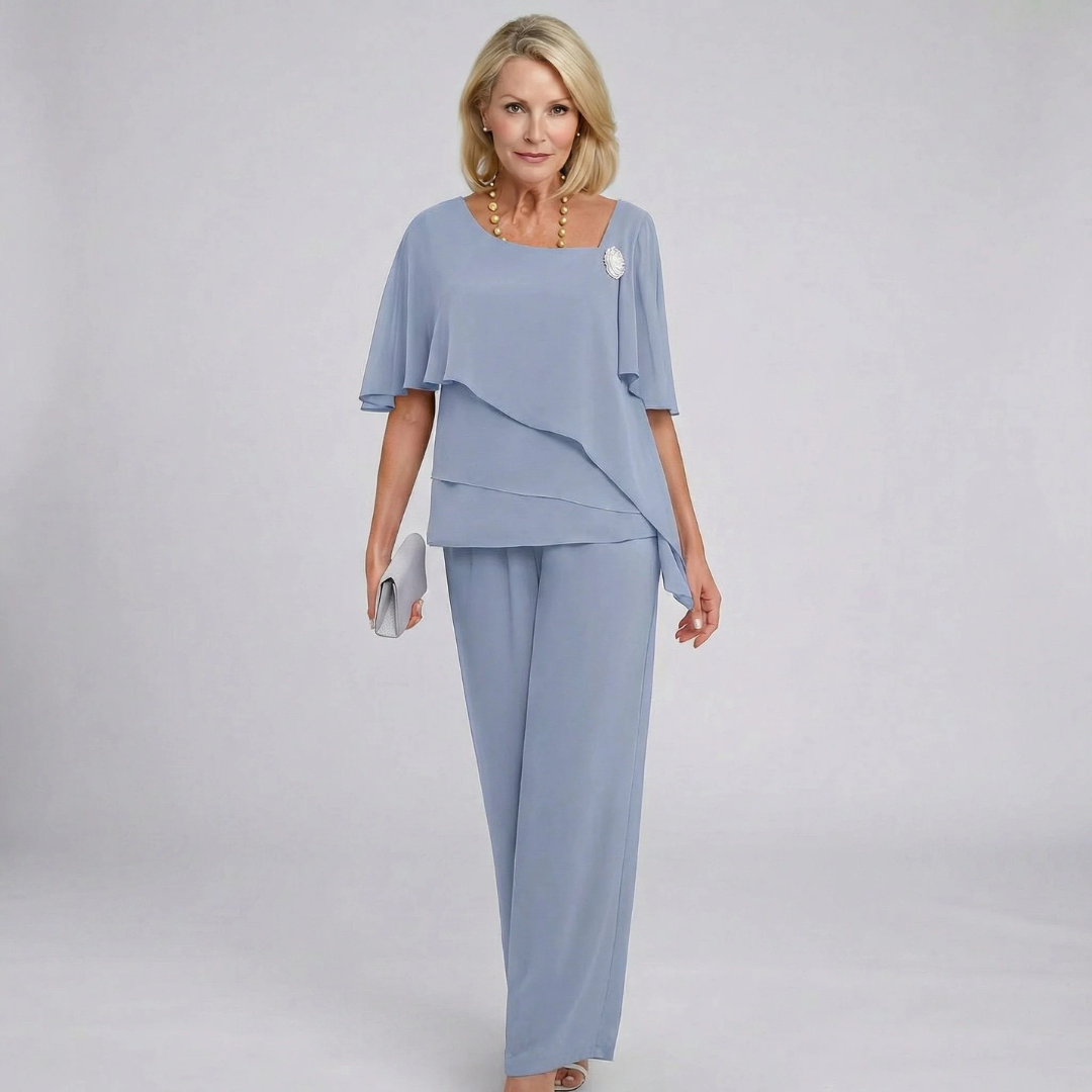 Anna | Damen Komfort Sommer Zweiteiler Set