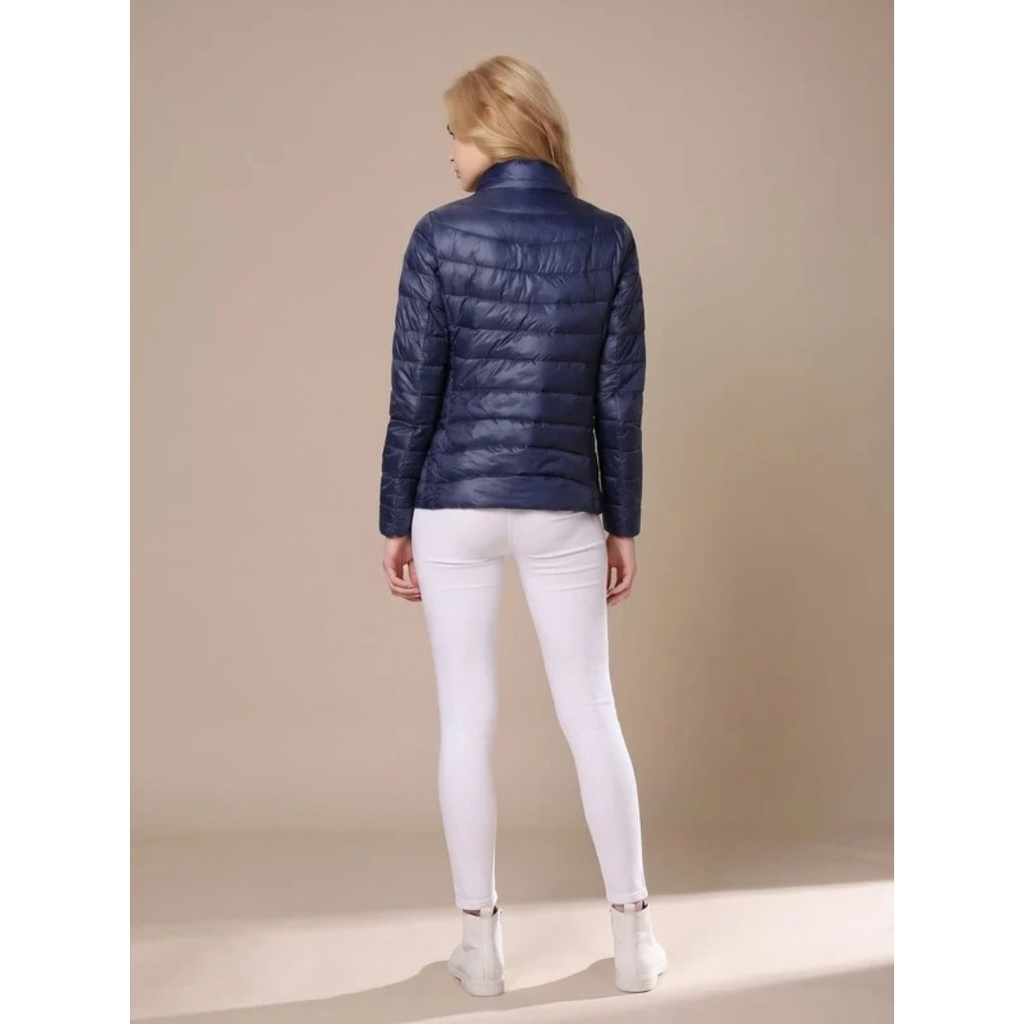 Annegret | Damen Jacke Wasserdicht mit Kragen und Reißverschluss