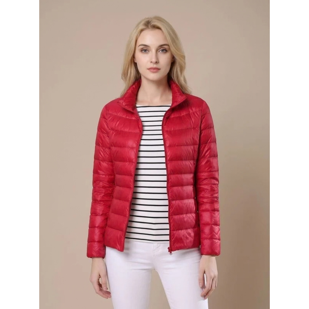 Annegret | Damen Jacke Wasserdicht mit Kragen und Reißverschluss