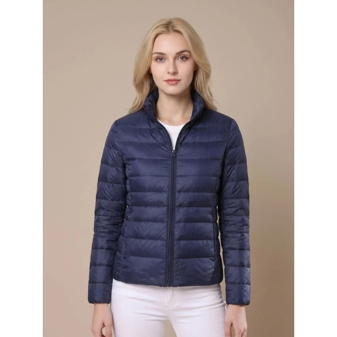 Annegret | Damen Jacke Wasserdicht mit Kragen und Reißverschluss
