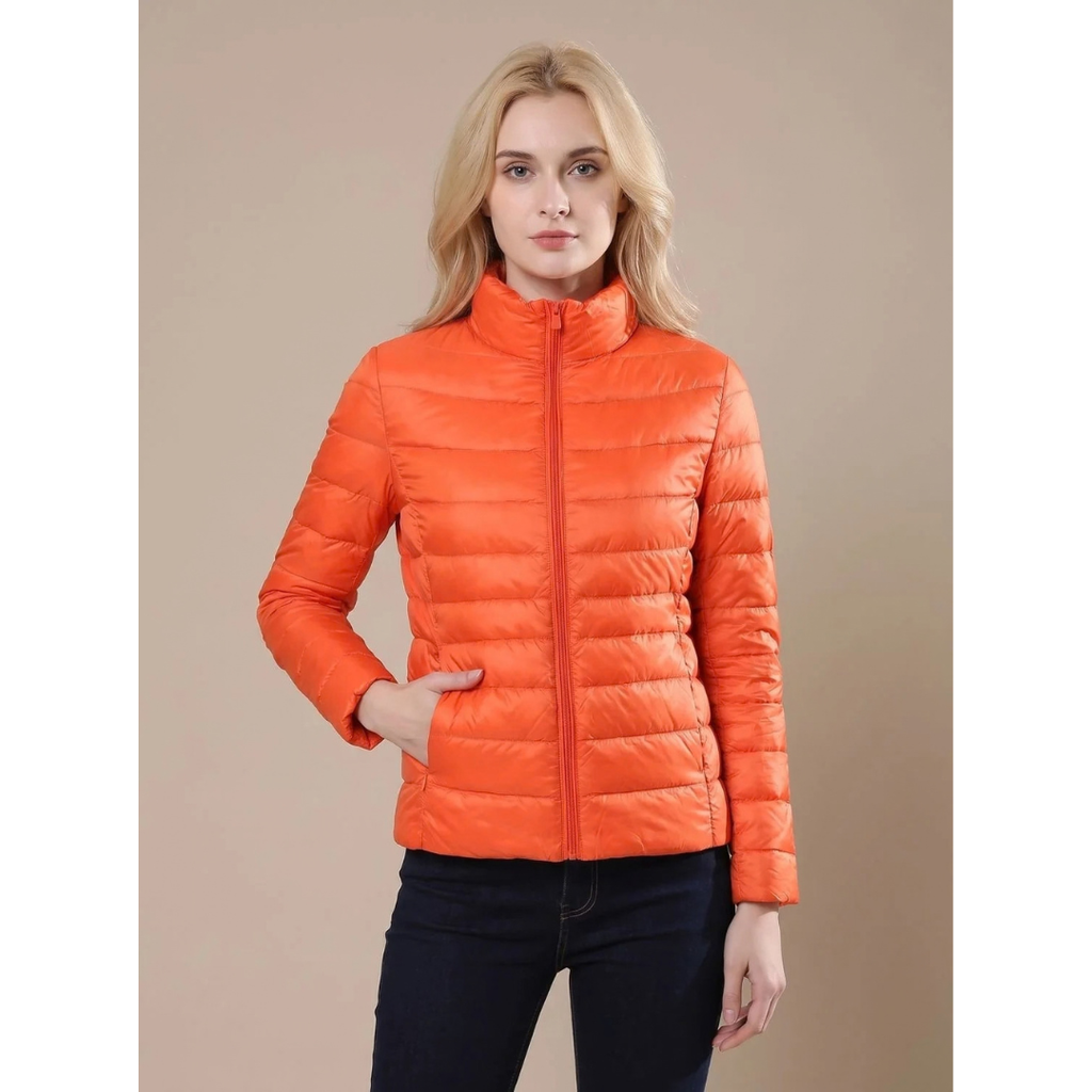 Annegret | Damen Jacke Wasserdicht mit Kragen und Reißverschluss