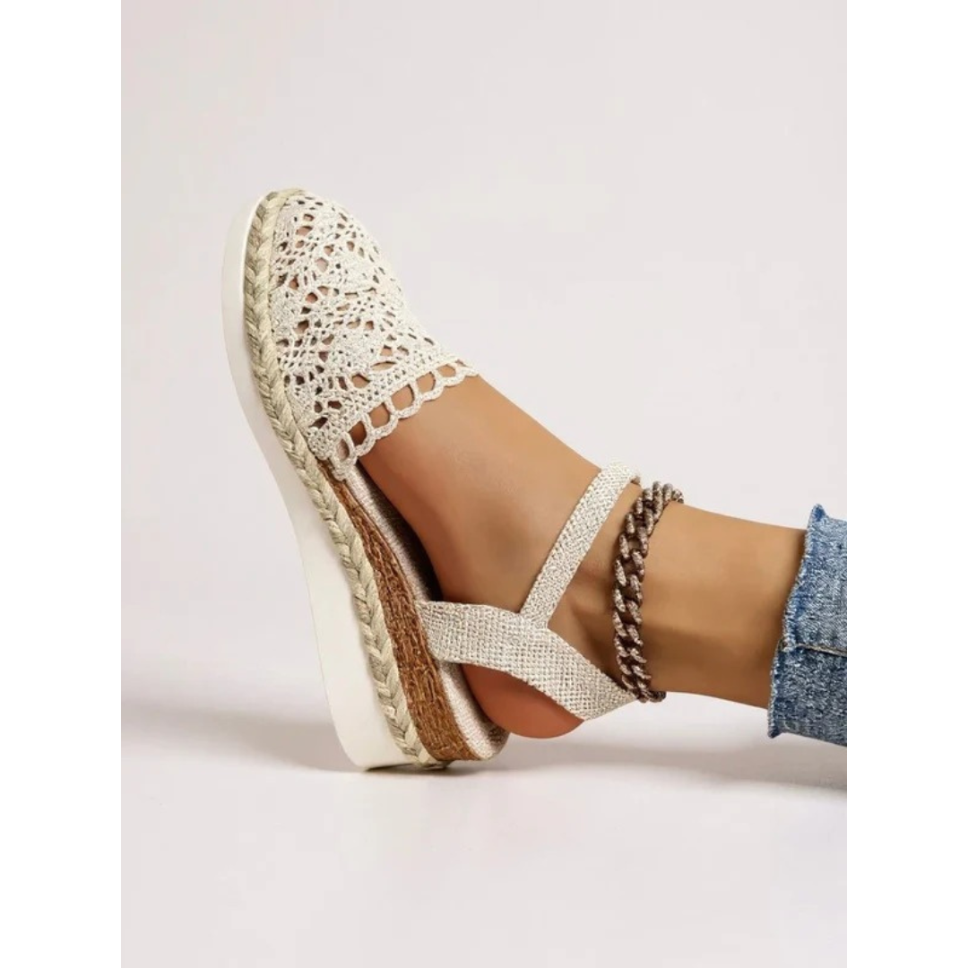 Annelie | Damen Orthopädische Boho Häkel Sandalen