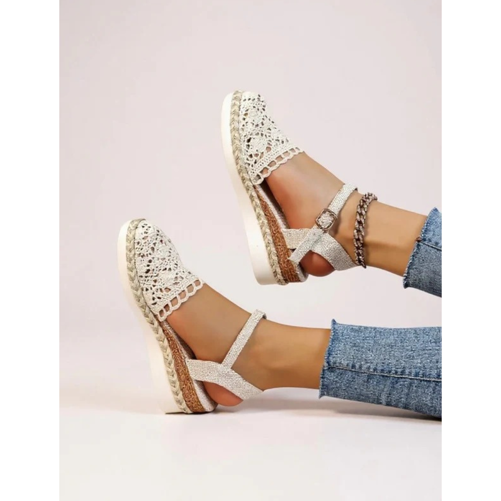 Annelie | Damen Orthopädische Boho Häkel Sandalen