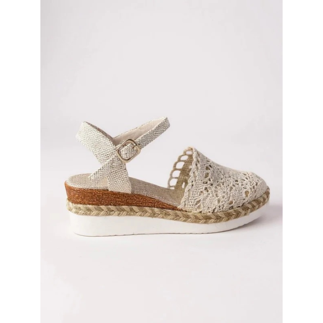 Annelie | Damen Orthopädische Boho Häkel Sandalen