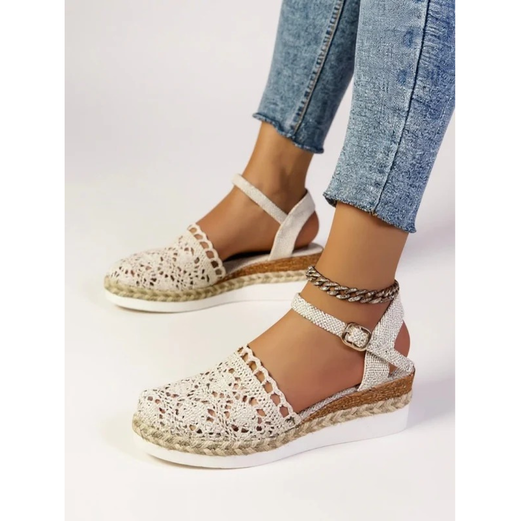 Annelie | Damen Orthopädische Boho Häkel Sandalen