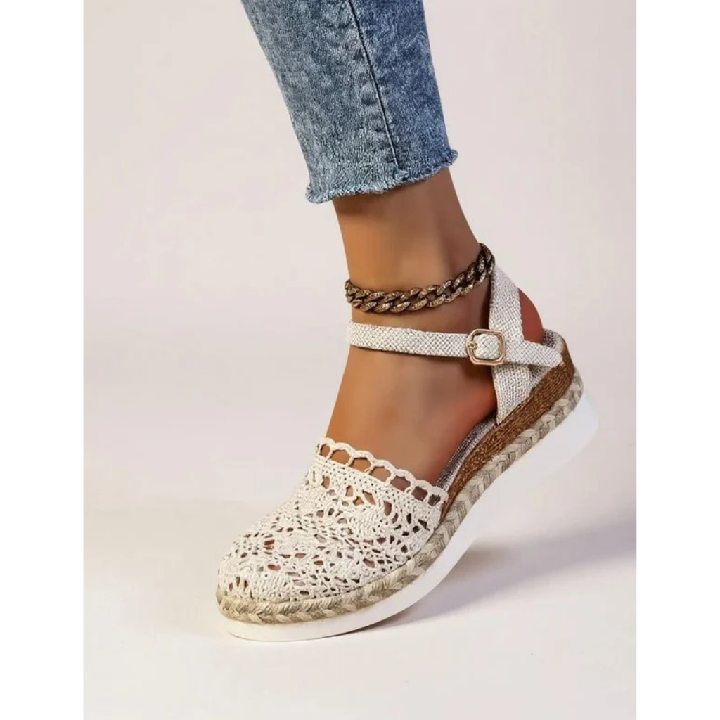 Annelie | Damen Orthopädische Boho Häkel Sandalen