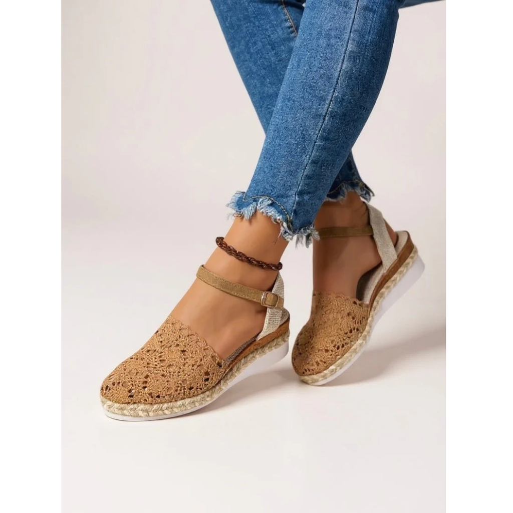 Annelie | Damen Orthopädische Boho Häkel Sandalen
