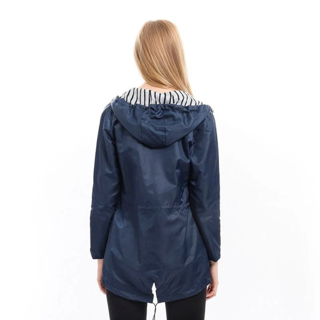 Annelie | Damen Wasserdichte Regenjacke mit Kapuze