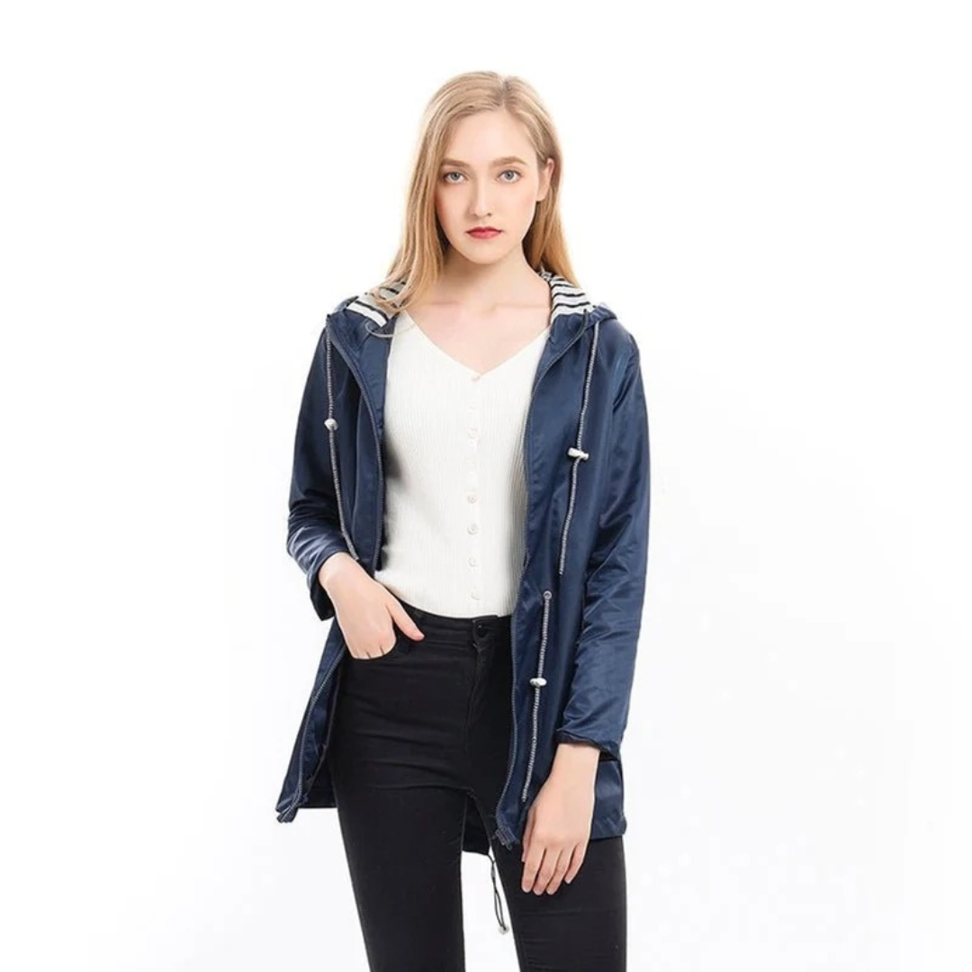 Annelie | Damen Wasserdichte Regenjacke mit Kapuze