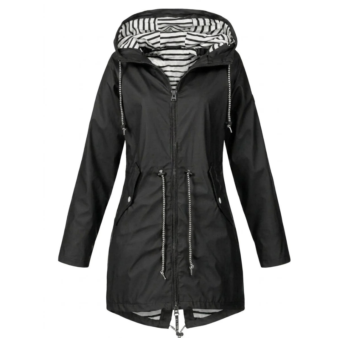 Annelie | Damen Wasserdichte Regenjacke mit Kapuze
